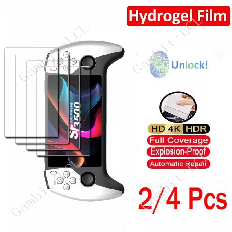 Retro Gaming Handheld Console - 2/4 Buah Film Hidrogel Hidrolik Penuh