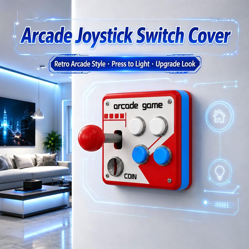Retro Gaming Station - Panel Dekorasi Kontrol Soket Cetak 3D,