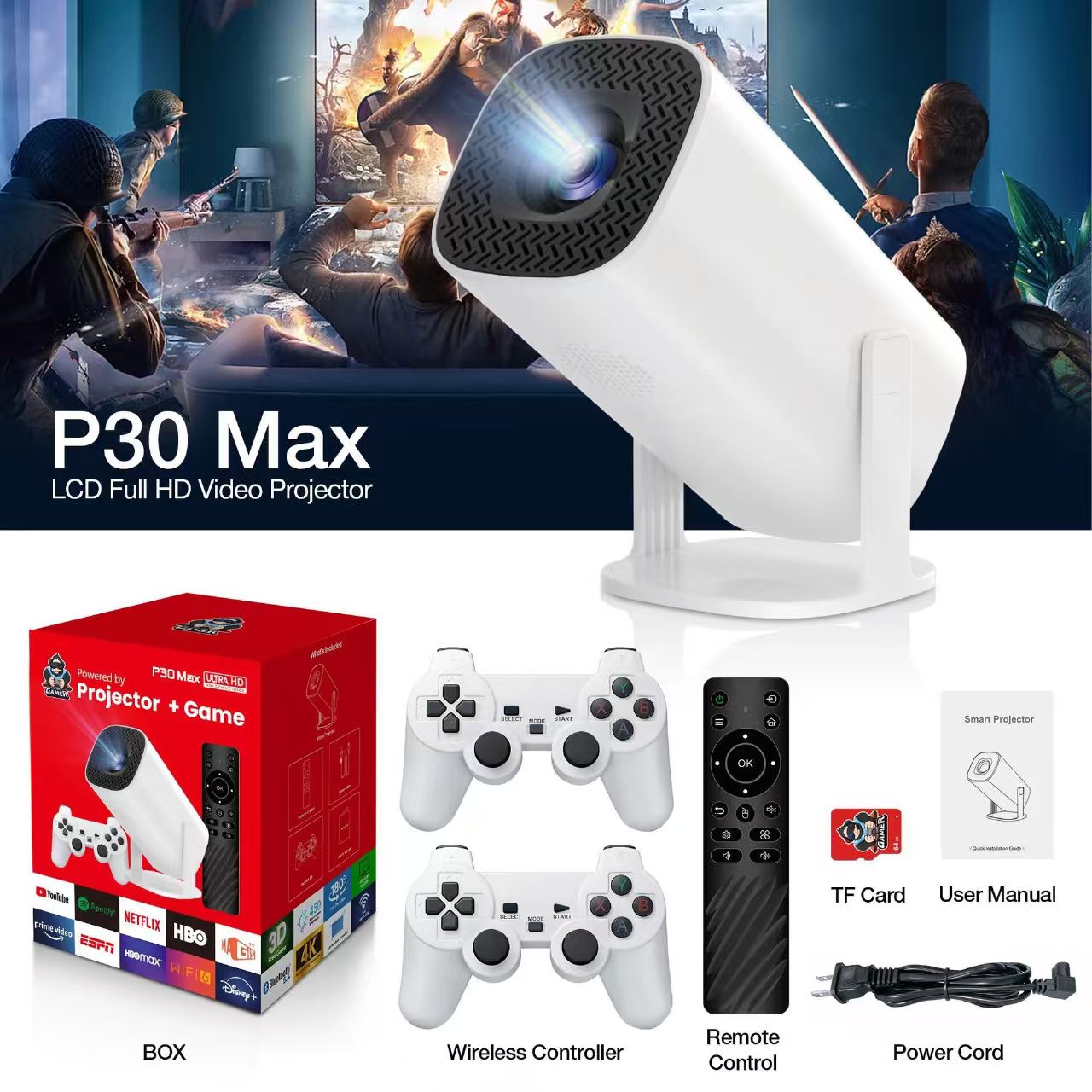 Retro Gaming Mister - Proyektor Game 3D P30MAX Konsol Game