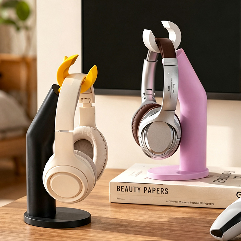 Retro Gaming Headset - Rak Display Headset Desktop Penyangga Headphone