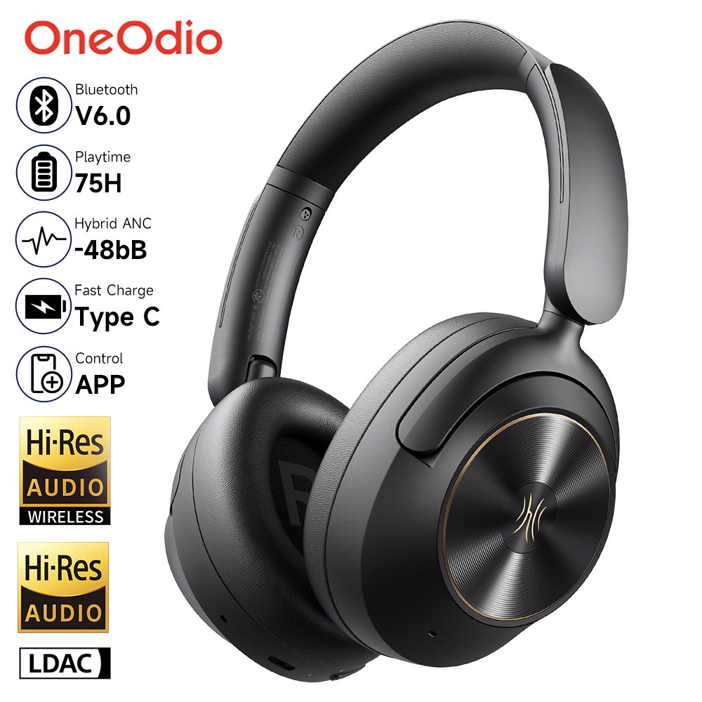 Retro Gaming Headset - Oneodio A6 ANC Headphone Bluetooth Nirkabel
