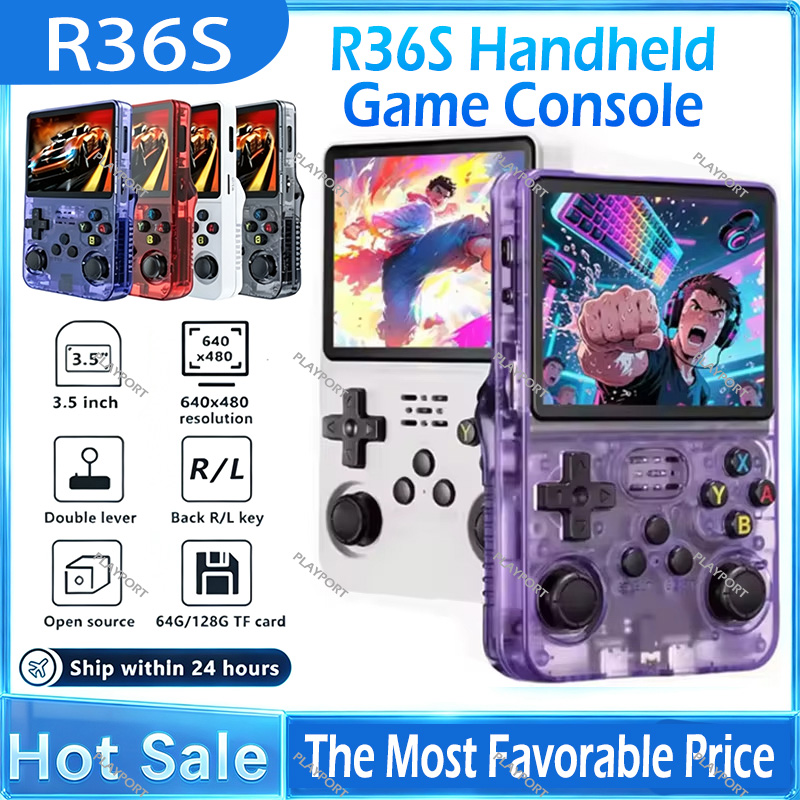 Retro Gaming Mister - Konsol Game Genggam Retro R36S Layar