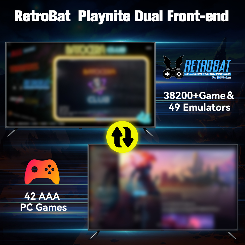 Sistem Retrobat & Playnite HDD - Retro Gaming Emulator Console ulasan dan harga