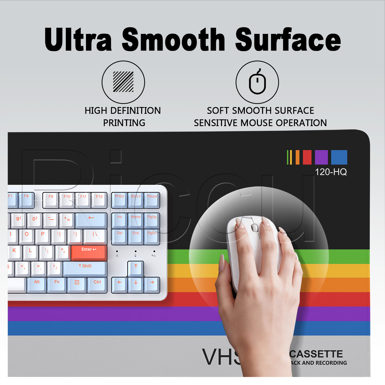 Alas Mouse Gaya Retro VHS Xxl  - Retro Gaming Keyboard And Mouse ulasan dan harga