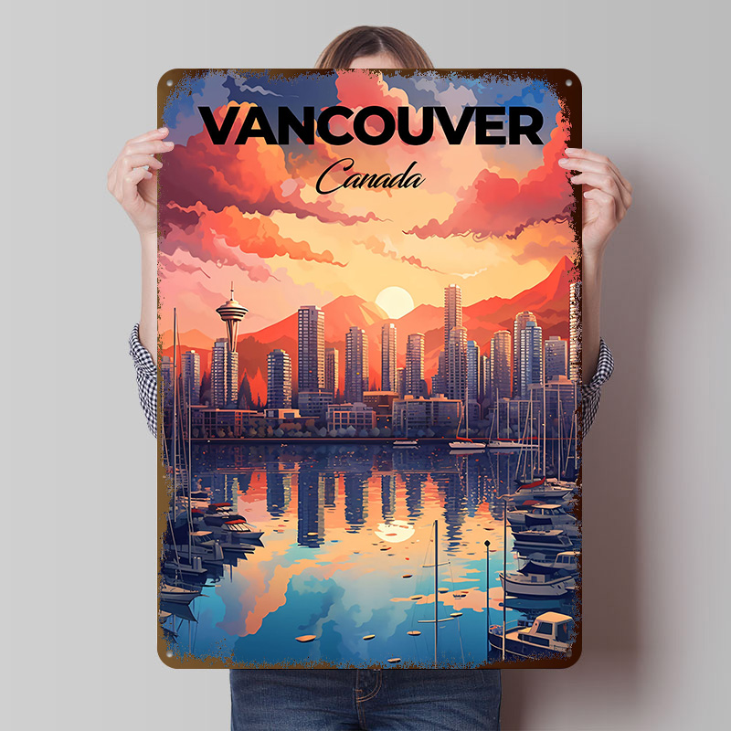 Poster Cetak Perjalanan Vancou - Retro Gaming Vancouver ulasan dan harga