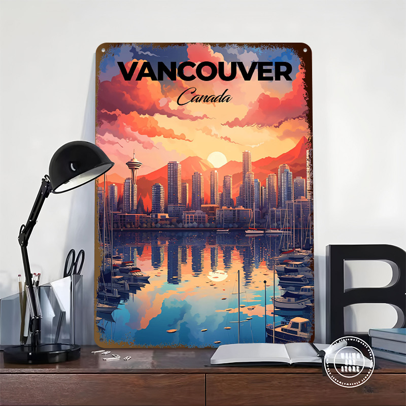 Poster Cetak Perjalanan Vancou - Retro Gaming Vancouver ulasan dan harga