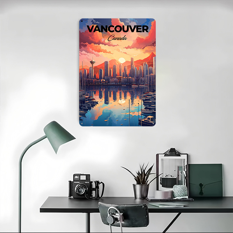 Poster Cetak Perjalanan Vancou - Retro Gaming Vancouver ulasan dan harga