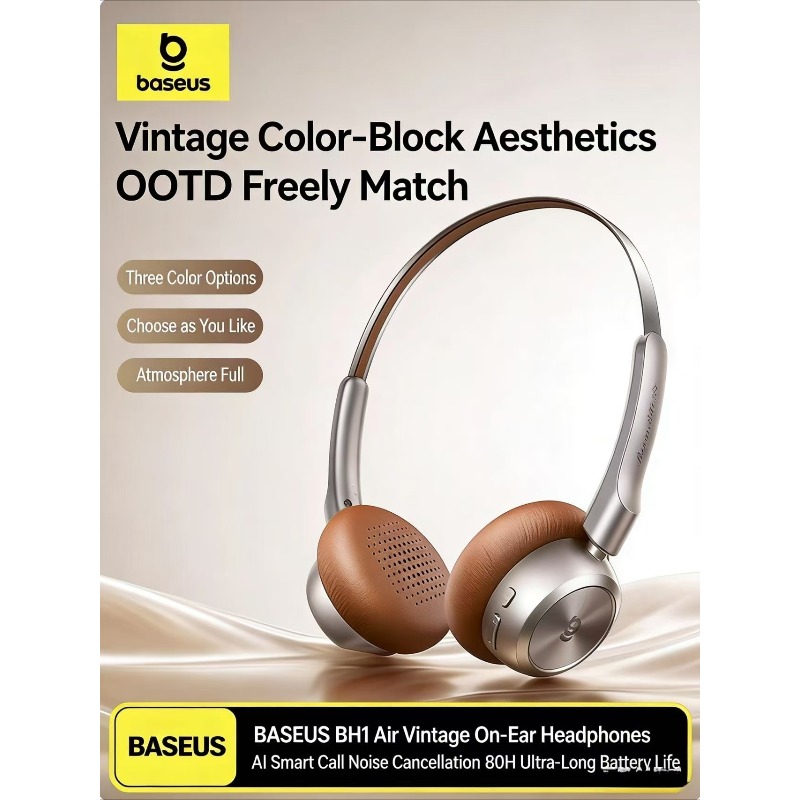 BASEUS BH1 Air Retro Bluetooth - Retro Gaming Headset ulasan dan harga