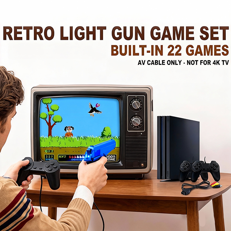 Set Konsol Game Gaya PS 4 Deng - Retro Gaming Light Gun ulasan dan harga