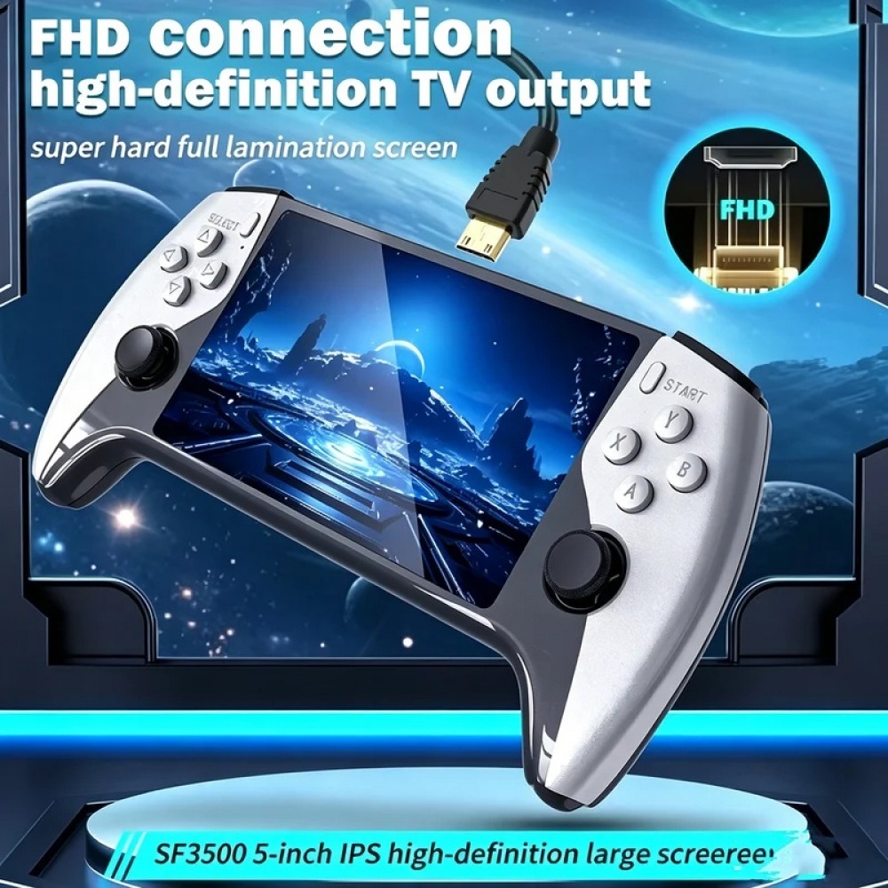 SF3500 Konsol Game Genggam 5 i - Retro Gaming Station ulasan dan harga